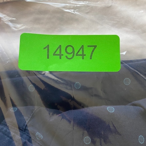 Denim‎ & Flower Ricky Singh Blue Short Sleeve Circle Print Button Up Shirt L - Picture 12 of 12